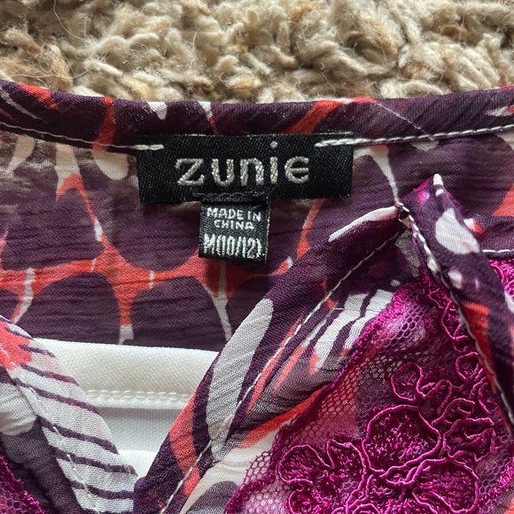 Zunie Purple Dress With Built in Cami - Picture 2 of 3